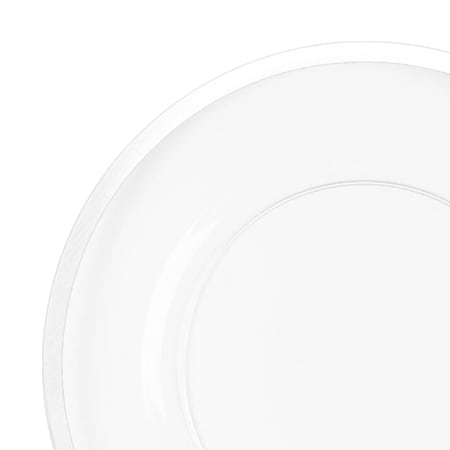 Smarty Had A Party 13 Clear Round Disposable Plastic Charger Plates 60 Plates, 60PK 2610CL-CASE